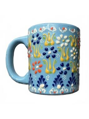 Hand-painted in Kutahya Turkey Table-Works Signed Cup Mug